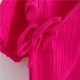 Dojčenské mušelínové šaty s dlhým rukávom New Baby Elizabeth ružová 68 (4-6m)