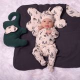 Dojčenské bavlnené polodupačky Nicol Bambi béžová 56 (0-3m)