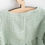 Dojčenské mušelínové šaty New Baby Comfort clothes šalviová zelená 86 (12-18m)