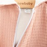 Dojčenský mušelínový overal s kapucňou New Baby Comfort clothes ružová 62 (3-6m)