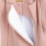 Dojčenská kombinéza s kapucňou New Baby Frosty pink ružová 62 (3-6m)