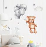 Dekorácia na stenu Tulimi - Medvedík s balónikmi