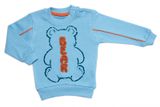 Tepláková súprava Bear 2D, bavlna, modrá