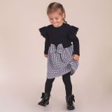 Dojčenské šatôčky s dlhým rukávom Nicol Viki Čierna 80 (9-12m)