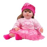 Poľsky hovoriaca a spievajúca detská bábika PlayTo Tina 46 cm ružová 
