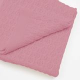 Bambusová pletená deka New Baby so vzorom 100x80 cm pink ružová 
