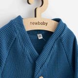 Dojčenský kabátik na gombíky New Baby Luxury clothing Oliver modrý modrá 56 (0-3m)