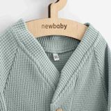Dojčenský kabátik na gombíky New Baby Luxury clothing Oliver sivý sivá 56 (0-3m)