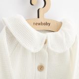 Dojčenský kabátik na gombíky New Baby Luxury clothing Laura biely biela 56 (0-3m)
