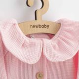 Dojčenský kabátik na gombíky New Baby Luxury clothing Laura ružový ružová 74 (6-9m)