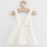 Dojčenská sukienka na traky New Baby Luxury clothing Laura biela 62 (3-6m)