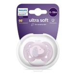 Dojčenský cumlík Ultrasoft Premium Avent 6-18 mesiacov pejsek fialová 6-18 m