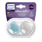 Dojčenský cumlík Ultrasoft Premium Avent 6-18 miesacov 2 ks chlapec podľa obrázku 6-18 m