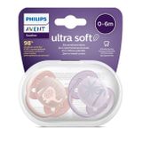 Dojčenský cumlík Ultrasoft Premium Avent zvieratká 0-6 miesacov 2 ks dievča podľa obrázku 0-6 m
