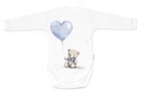 Súprava do pôrodnice pre bábätko 4D Teddy Love, Baby Nellys - biela/modrá, veľ. 56