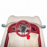 Elektrické autíčko Baby Mix Retro Pearl biela 