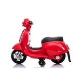 Detská elektrická motorka Baby Mix Vespa červená Červená 