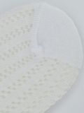 Dojčenské žakárové ponožky so vzorom, biele, 6-12 m