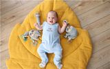 Dojčenské bavlnené dupačky New Baby Biscuits modrá 56 (0-3m)