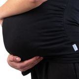 Tehotenské tričko New Baby čierna Čierna M