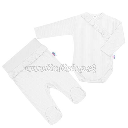 2-dielna dojčenská súprava New Baby Stripes bílá biela 86 (12-18m)
