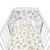 3-dielne posteľné obliečky New Baby 100/135 cm Jungle biela 
