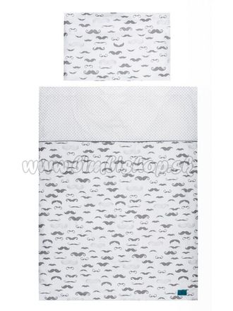 5-dielne posteľné obliečky Belisima Little Man 100/135 sivé sivá 