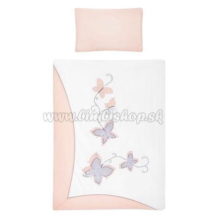 6-dielne posteľné obliečky Belisima Butterfly 100/135 ružové ružová 