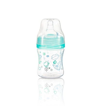 Antikoliková fľaša so širokým hrdlom Baby Ono 120 ml modrá 
