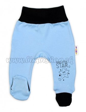 Baby Nellys Dojčenské polodupačky, modré - Baby Little Star, veľ. 80