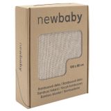 Bambusová pletená deka New Baby 100x80 cm beige béžová 