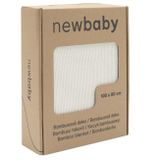 Bambusová pletená deka New Baby 100x80 cm cream smotanová 