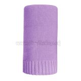 Bambusová pletená deka NEW BABY 100x80 cm fialová 