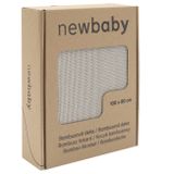 Bambusová pletená deka New Baby 100x80 cm light grey sivá 