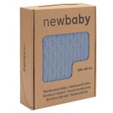 Bambusová pletená deka New Baby so vzorom 100x80 cm blue modrá 