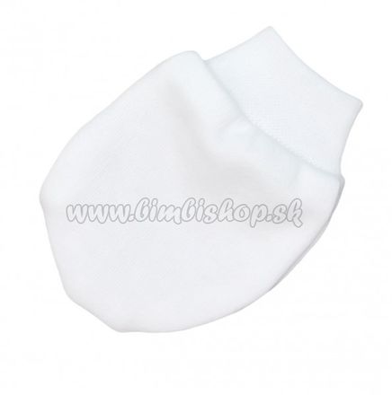 Bavlnené dojčenské rukavičky Baby Nellys ® - bílé
