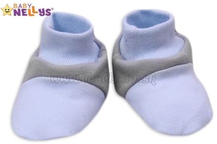 Topánočky / ponožtičky Baby Nellys ® - Balónik v modrej