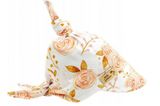 Detská bavlnená šatka so šiltom na zaväzovanie, Premium Baby Nellys, ruža