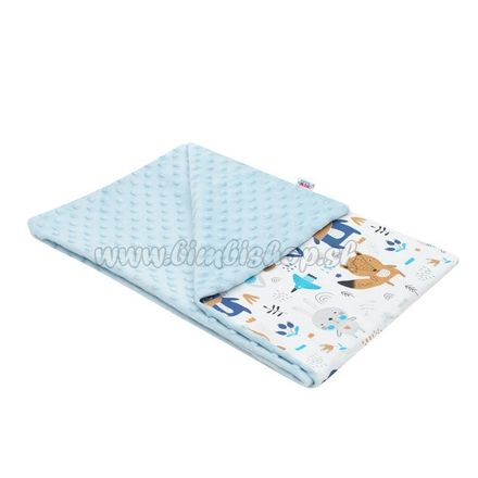 Detská deka z Minky New Baby Medvedíkovia modrá 80x102 cm modrá 