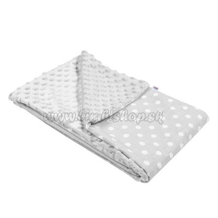 Detská deka z Minky New Baby sivá 80x102 cm sivá 