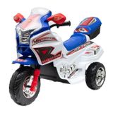 Detská elektrická motorka Baby Mix RACER biela 