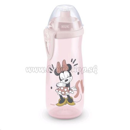 Detská fľaša NUK Sports Cup Disney Mickey 450 ml red Červená 
