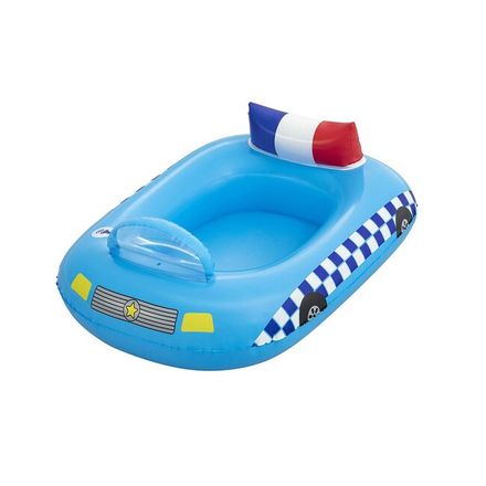 Detská nafukovací čln so zvukom Bestway Polícia 97x74 cm modrá 