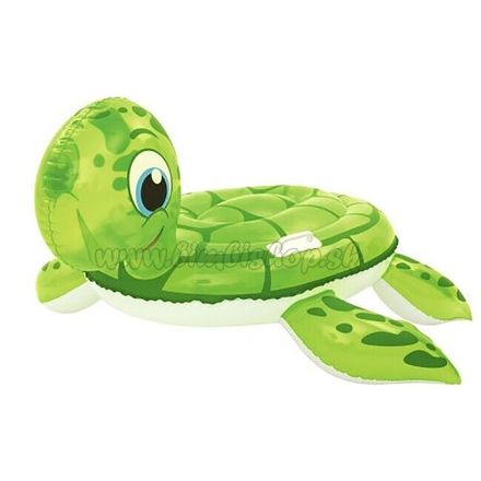 Detská nafukovacia korytnačka do vody s rukoväťami Bestway 140 cm zelená 