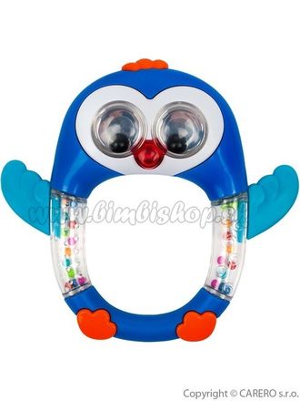Detské hrkálka so zvukom Baby Mix Tučniak modrá 
