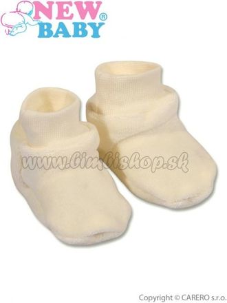 Detské papučky New Baby béžove béžová 62 (3-6m)
