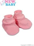 Detské papučky New Baby ružové ružová 62 (3-6m)