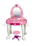 Detský toaletný stolík so stoličkou Baby Mix Sandra ružová 