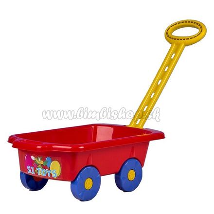 Detský vozík Vlečka BAYO 45 cm červený Červená 