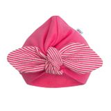 Dievčenská čiapočka turban New Baby For Girls stripes ružová 92 (18-24m)